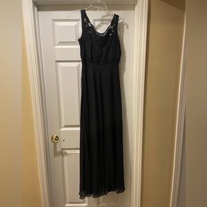 Black formal gown, size 8.